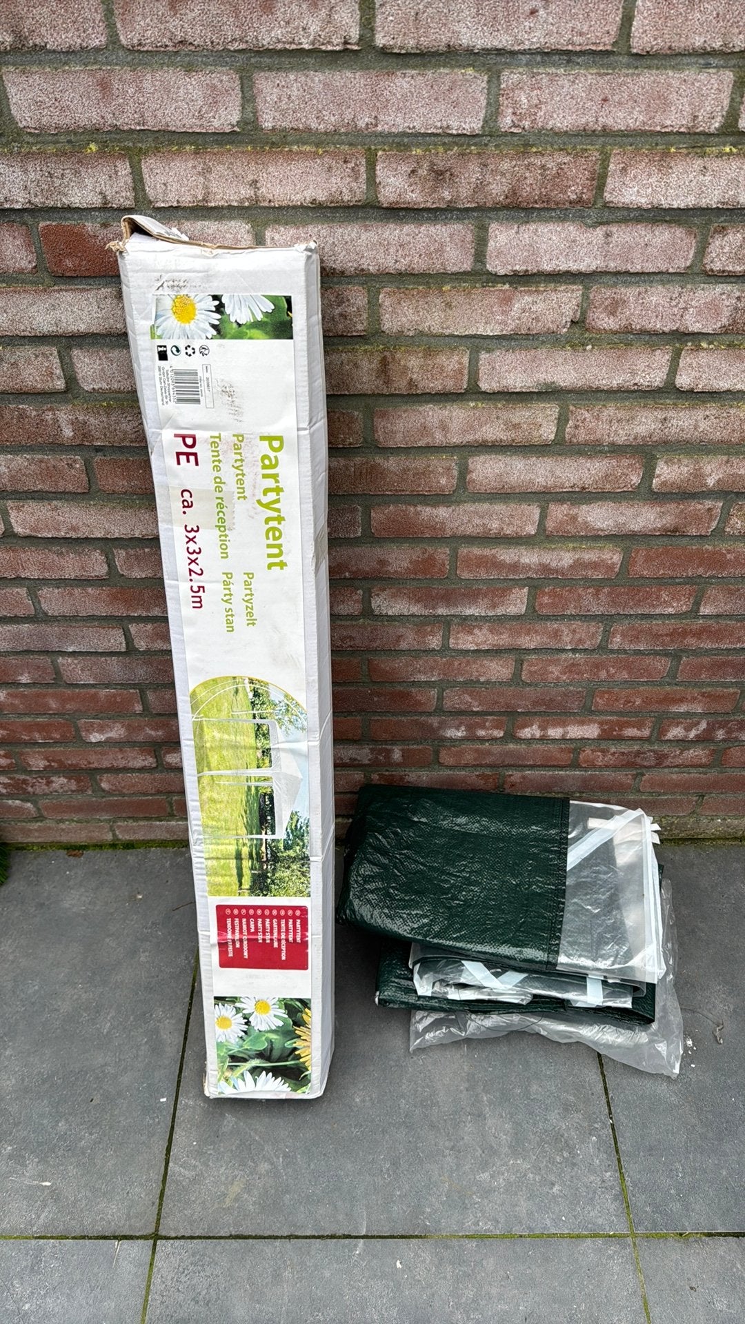 Partytent 3x3, Ophalen, Zo goed als nieuw, Minder dan 5 meter
