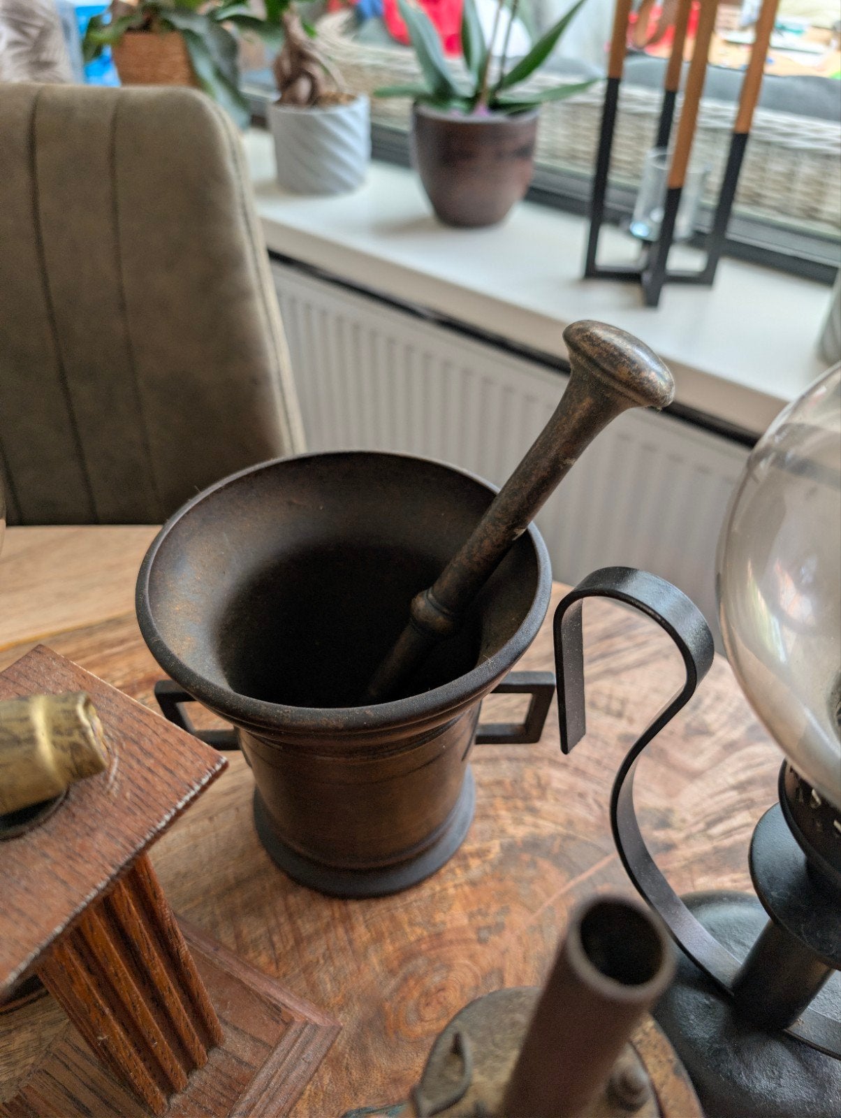 Diverse verzameling van antieke en vintage items, Ophalen of Verzenden