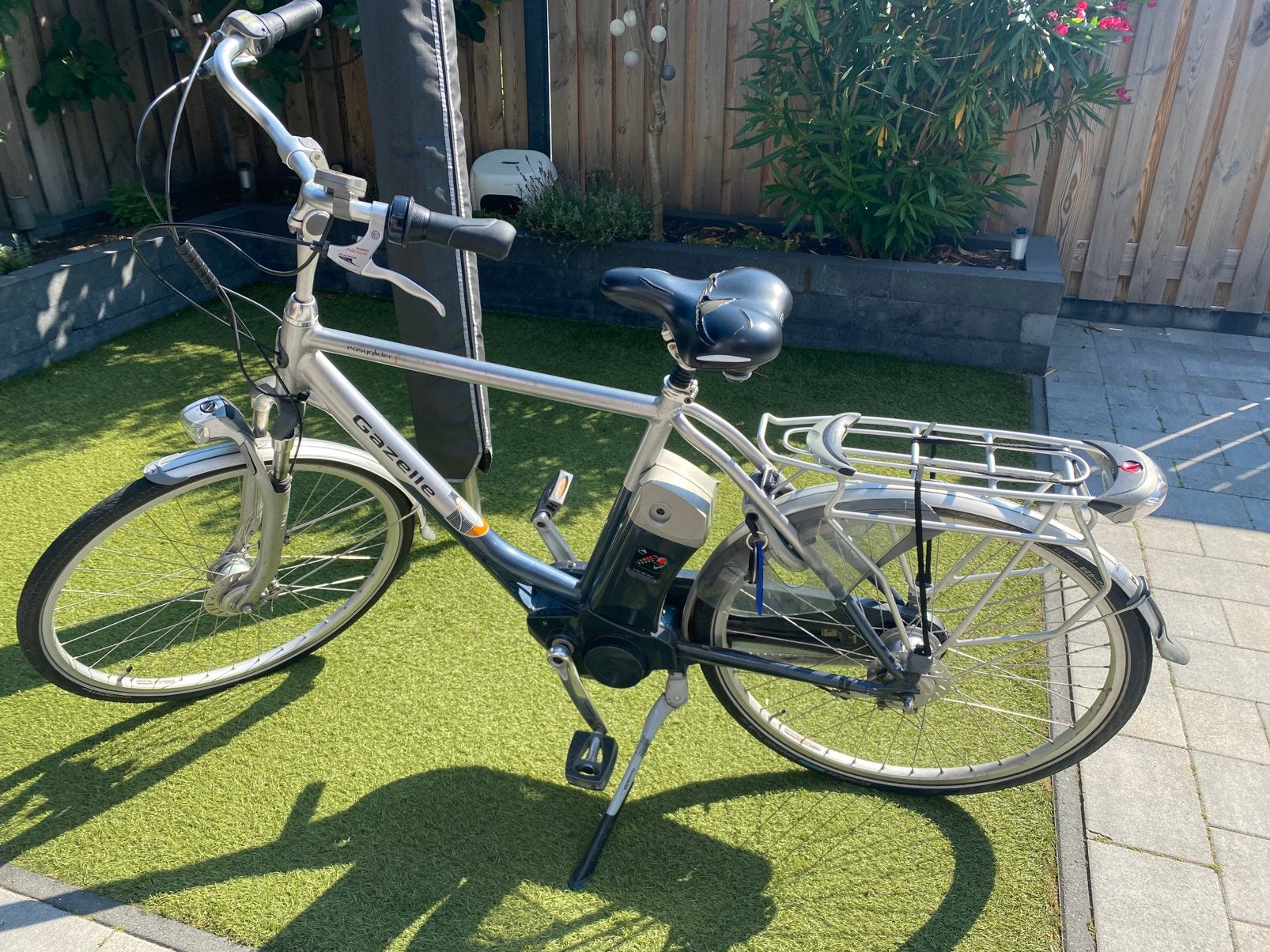 Gazelle easy glider e-bike herenmodel, Ophalen, Minder dan 30 km per accu, Gebruikt, 55 tot 59 cm