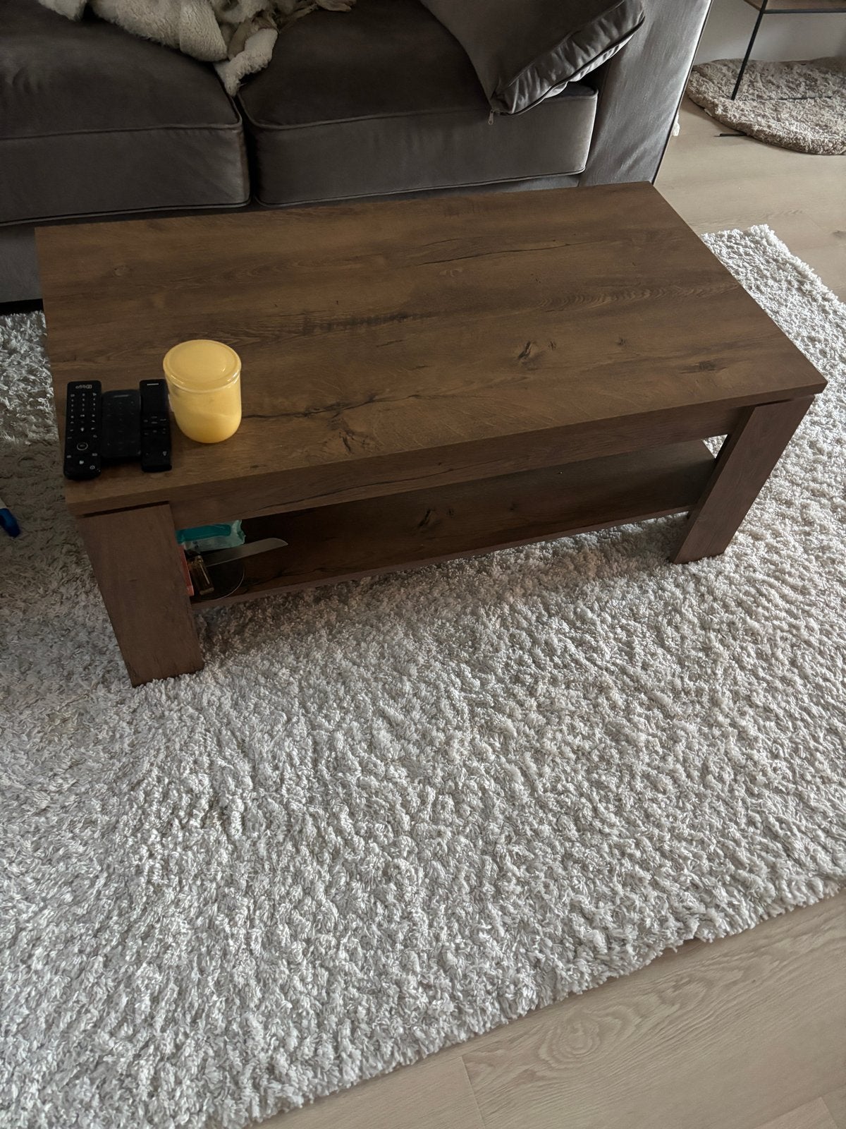 Set salontafel + tv-meubel, Gebruikt, 100 tot 150 cm, Ophalen of Verzenden, Minder dan 100 cm