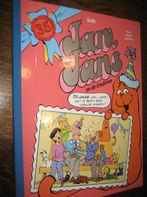 Jan jans en de kinderen 35 jaar met gesigneerde prent, Boeken, Stripboeken, Eén stripboek, Ophalen of Verzenden, Zo goed als nieuw