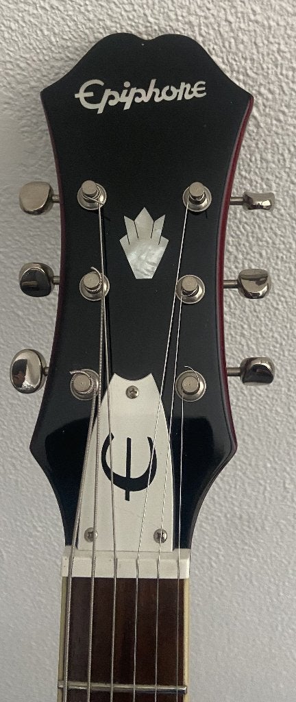 Epiphone Riviera 2006 Cherry - Korea (Unsung), Ophalen of Verzenden, Gebruikt, Semi-solid body, Epiphone