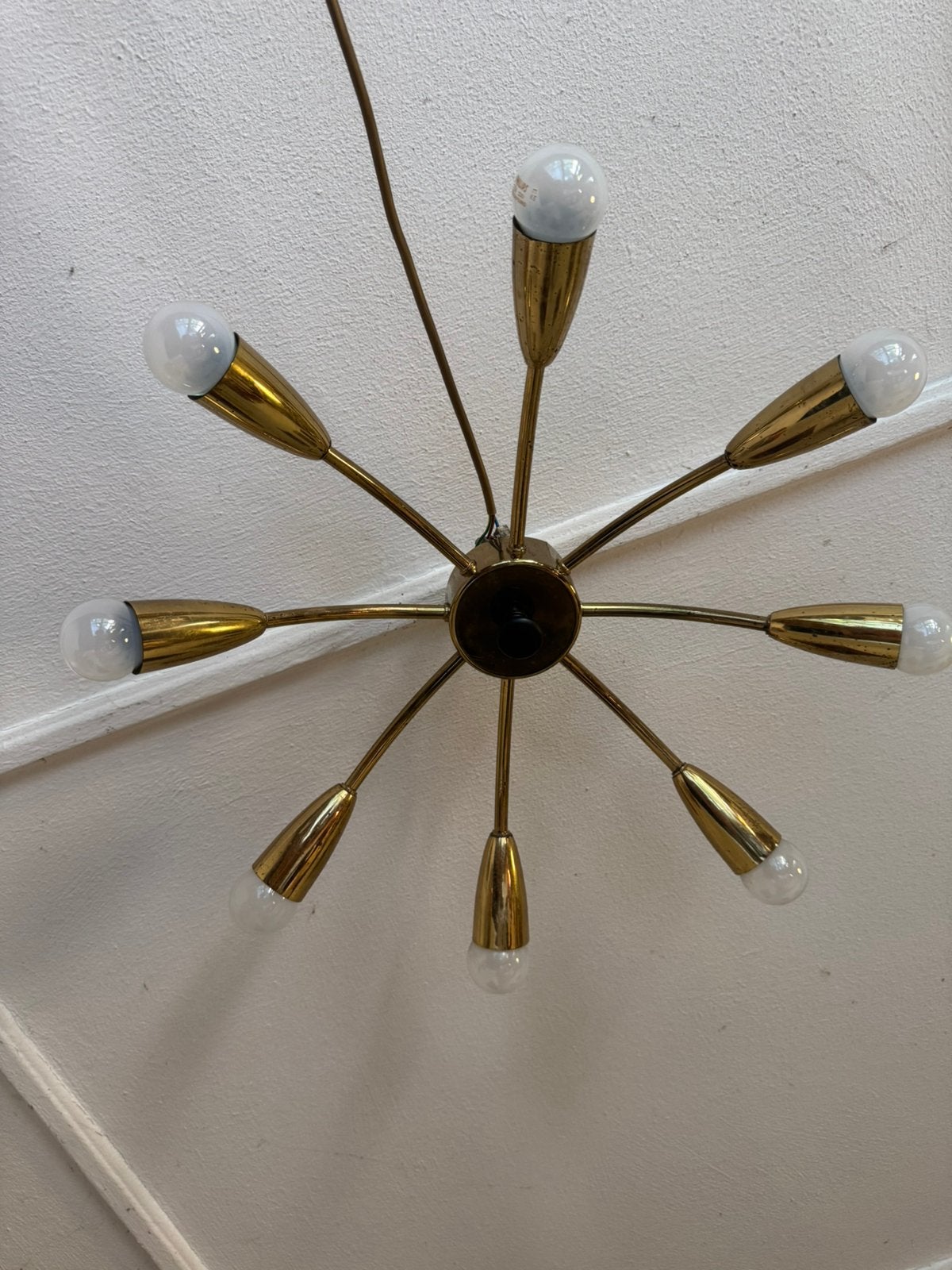 Hanglamp,Sputnik lamp,fifties,sixties,Plafondlamp,vintage, Ophalen of Verzenden, Gebruikt, Fifties,sixties,Mid-Century,Rockabilly, Space Age