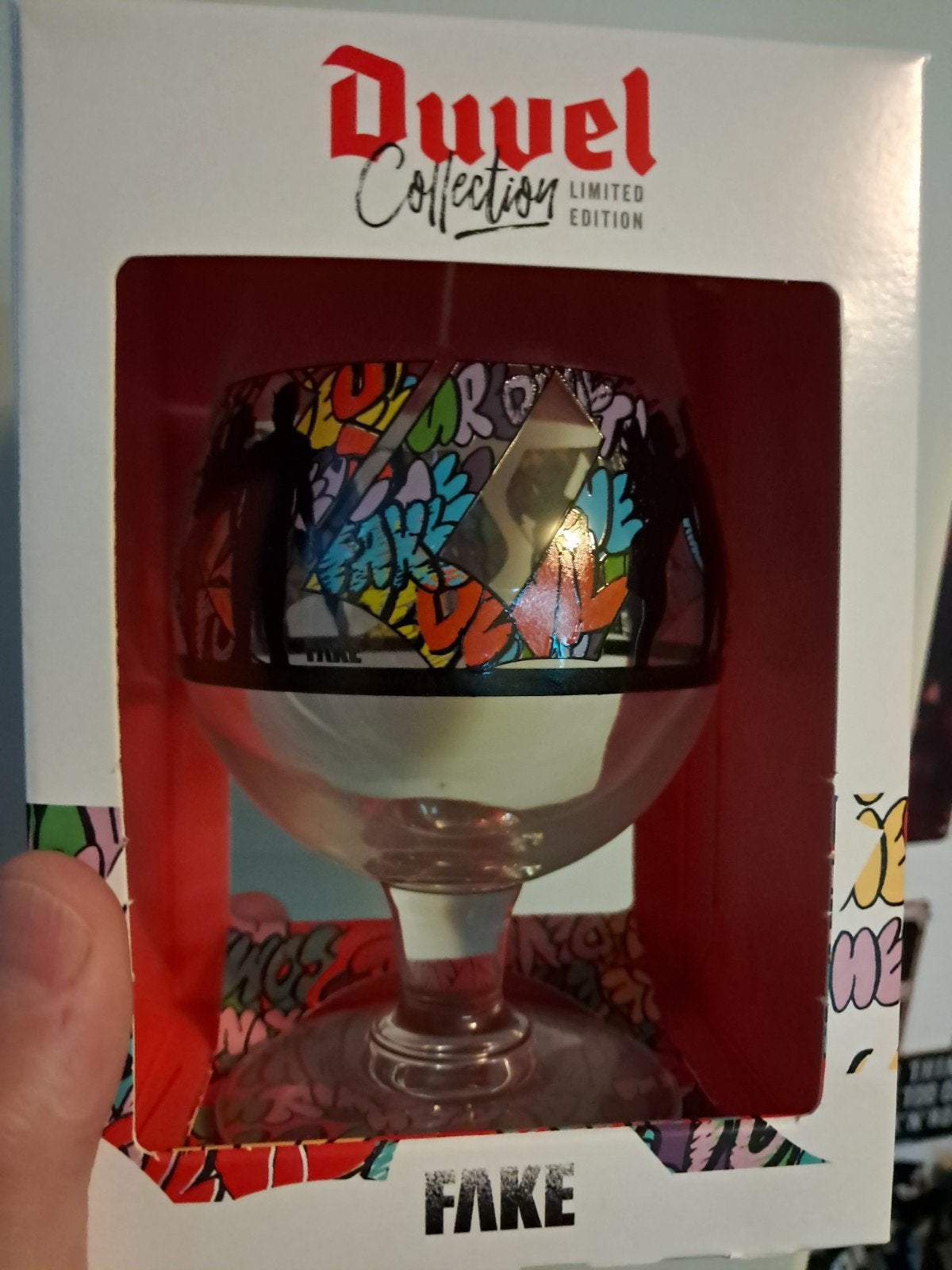 duvel fake glas, nieuw in originele verpakking, Ophalen of Verzenden, Nieuw, Bierglas