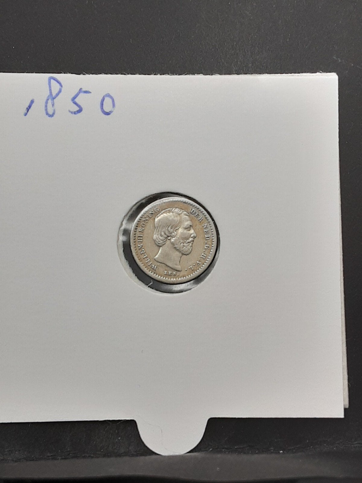 5 cent 1850 koning Willem III, Koning Willem III, Zilver, Ophalen of Verzenden, Losse munt