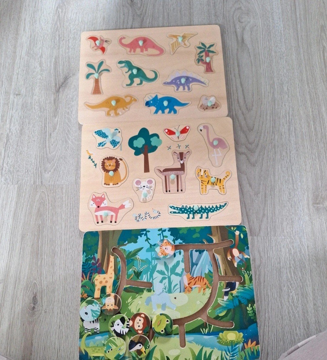 3 houten puzzels, Ophalen of Verzenden, Zo goed als nieuw, Van hout, Minder dan 10 stukjes