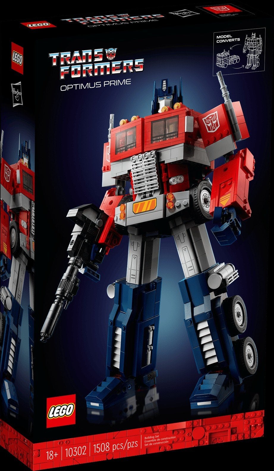 LEGO Transformers Optimus Prime 10302 - Nieuw in doos, Ophalen of Verzenden, Nieuw