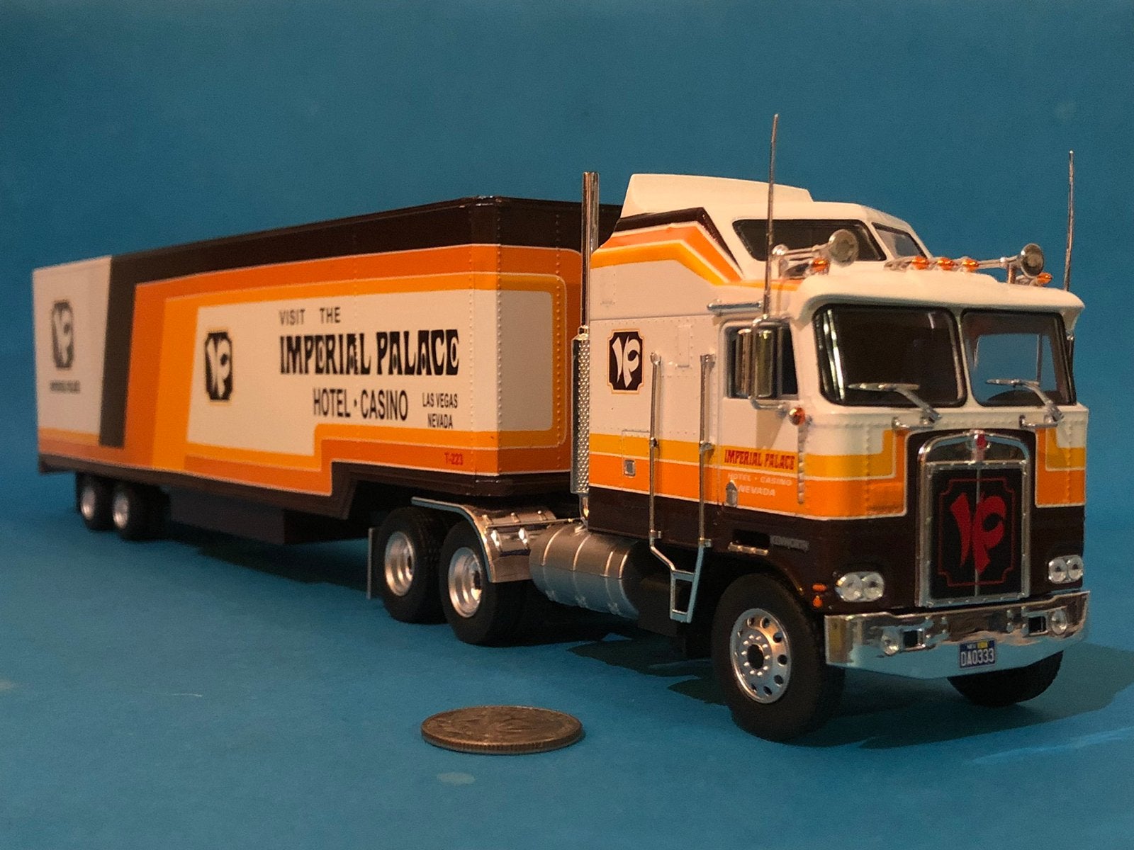 Kenworth K100 Aerodyne & trailer Imperial! Nieuw&doos! KIJK!, Hobby en Vrije tijd, Ophalen of Verzenden, Nieuw, Bus of Vrachtwagen