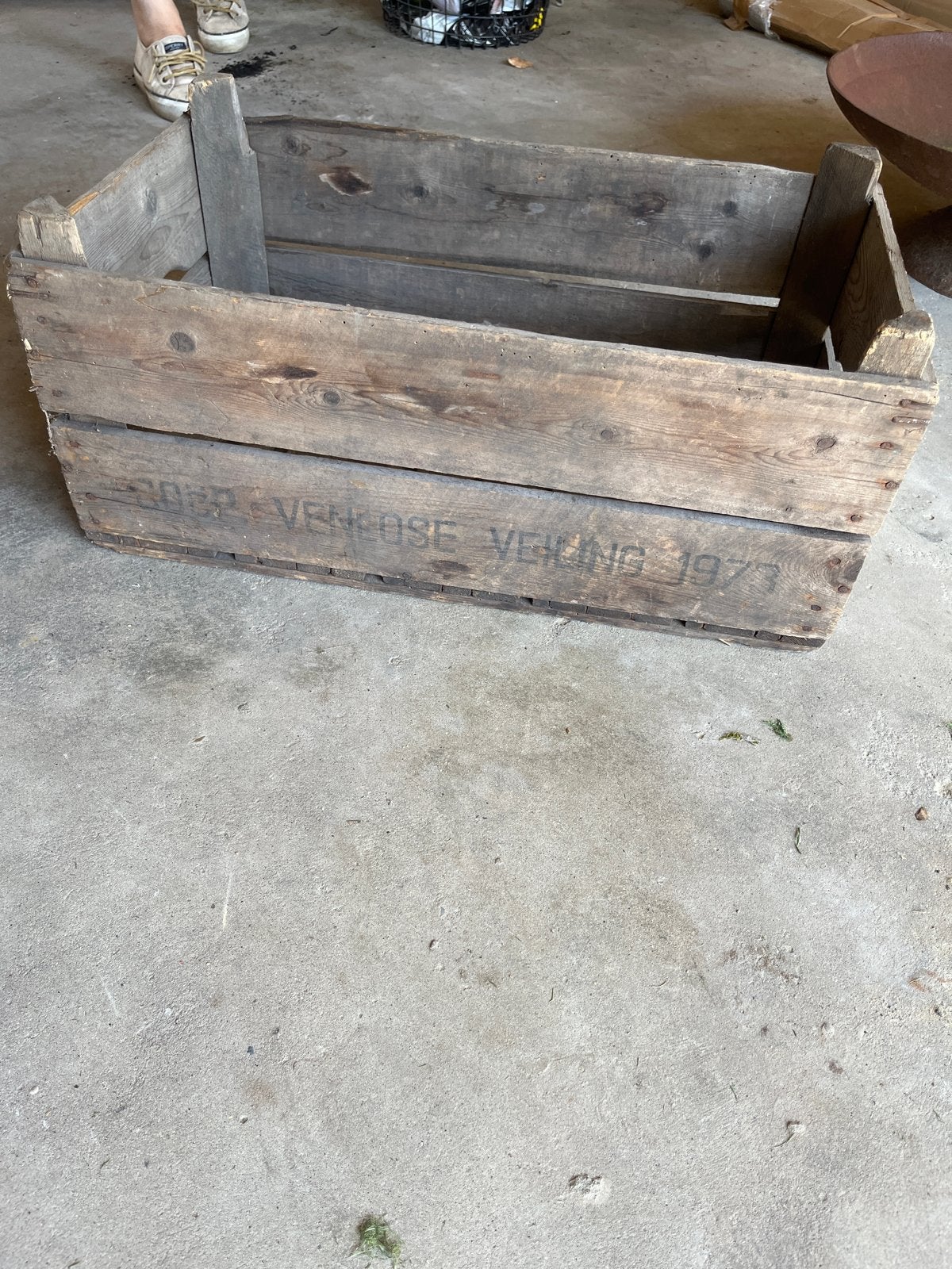 Vintage Houten Kist - Decoratief en Praktisch, Doe-het-zelf en Verbouw, Kratten en Dozen, Ophalen, Gebruikt, 40 tot 60 cm, Bak of Kist