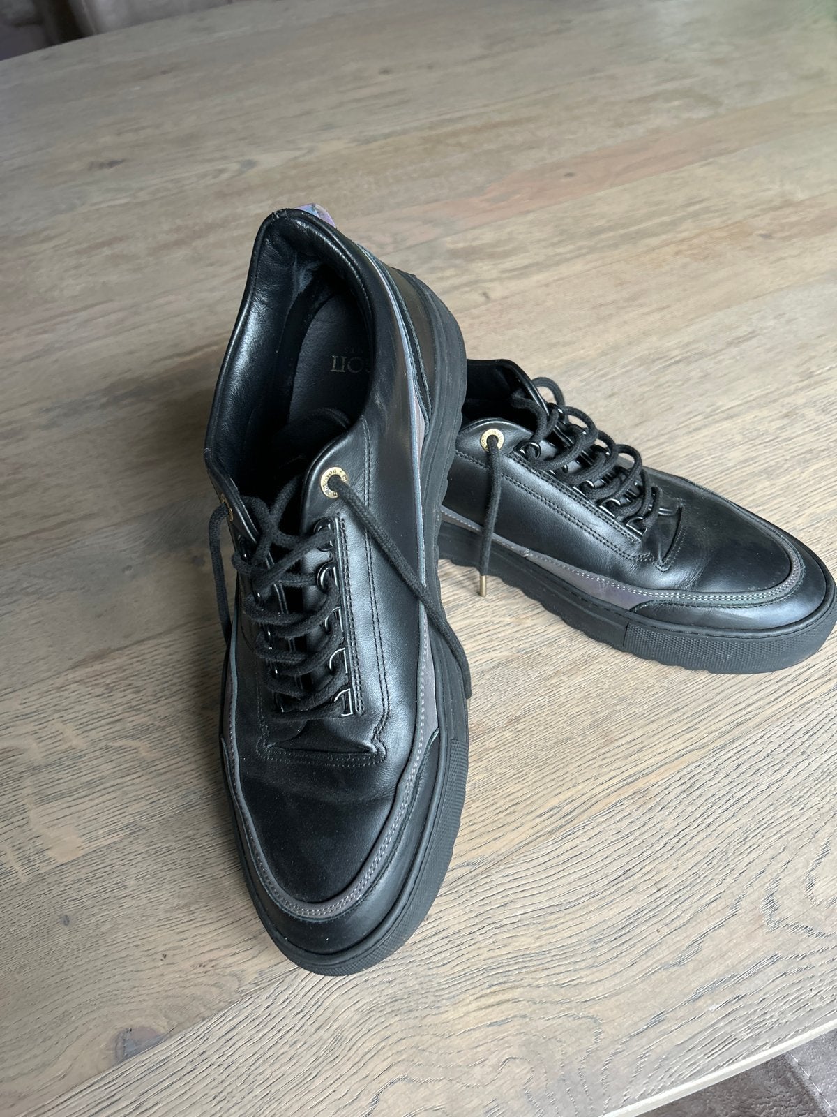 Mason Garments Torino Sneakers Zwart - Maat 42, Ophalen of Verzenden, Zo goed als nieuw, Zwart, Sneakers of Gympen