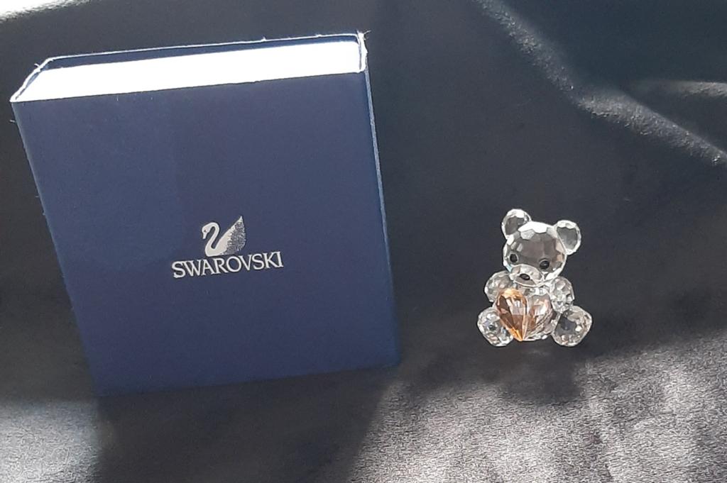Swarovski kris beer vanuit het hart, Verzamelen, Swarovski, Ophalen, Zo goed als nieuw