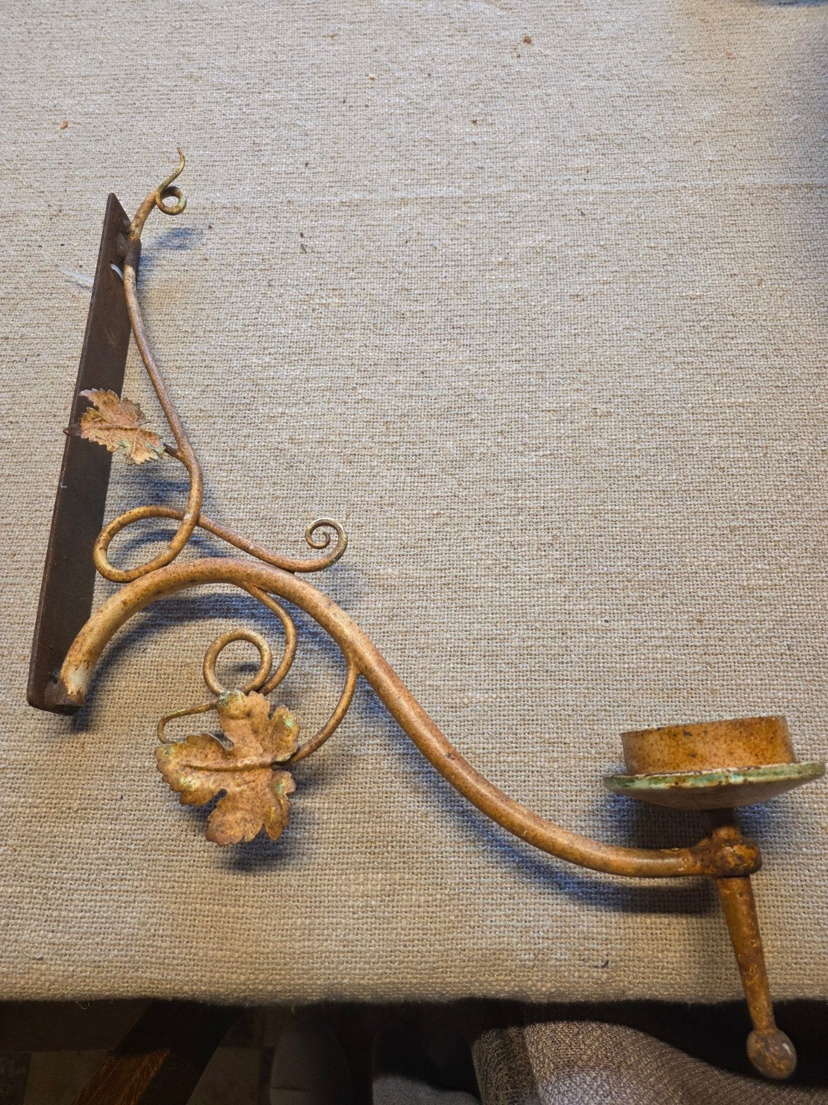 Franse brocante wand kandelaar, Ophalen of Verzenden, Overige materialen