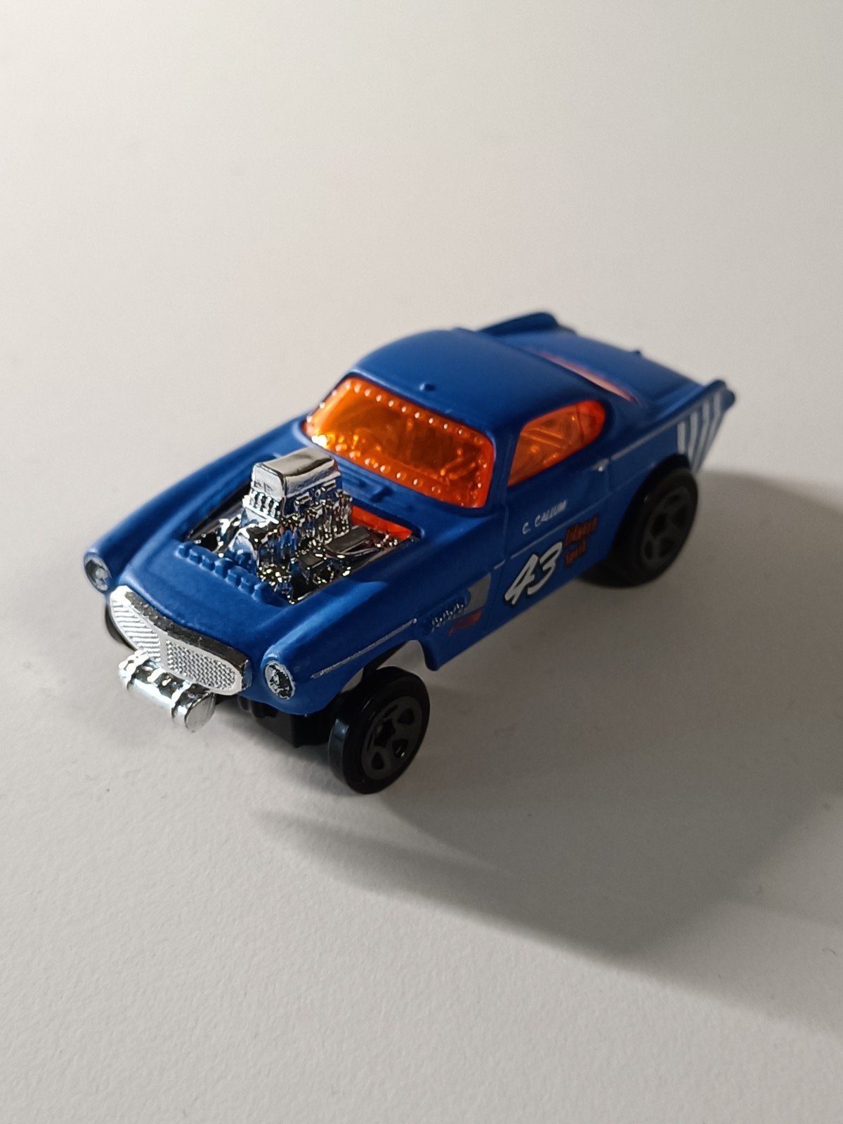 Hot Wheels Volvo P1800 Gasser - Blauw, Ophalen of Verzenden, Zo goed als nieuw, Auto