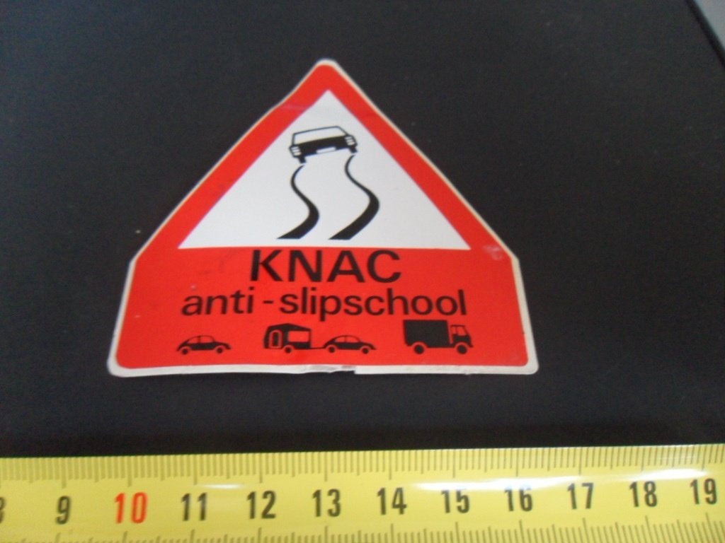 sticker KNAC anti-slipschool auto auto+caravan truck, Ophalen of Verzenden, Zo goed als nieuw