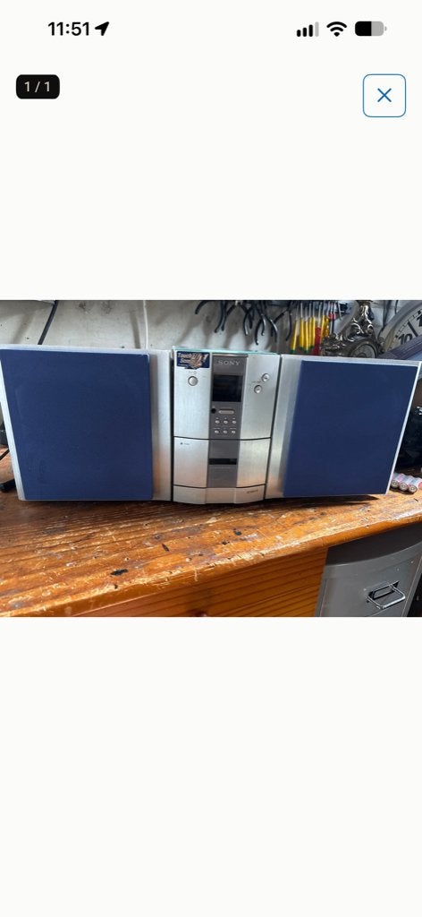 Sony stereo set zeer goed geluid, Ophalen, Gebruikt, Cassettedeck, Microset