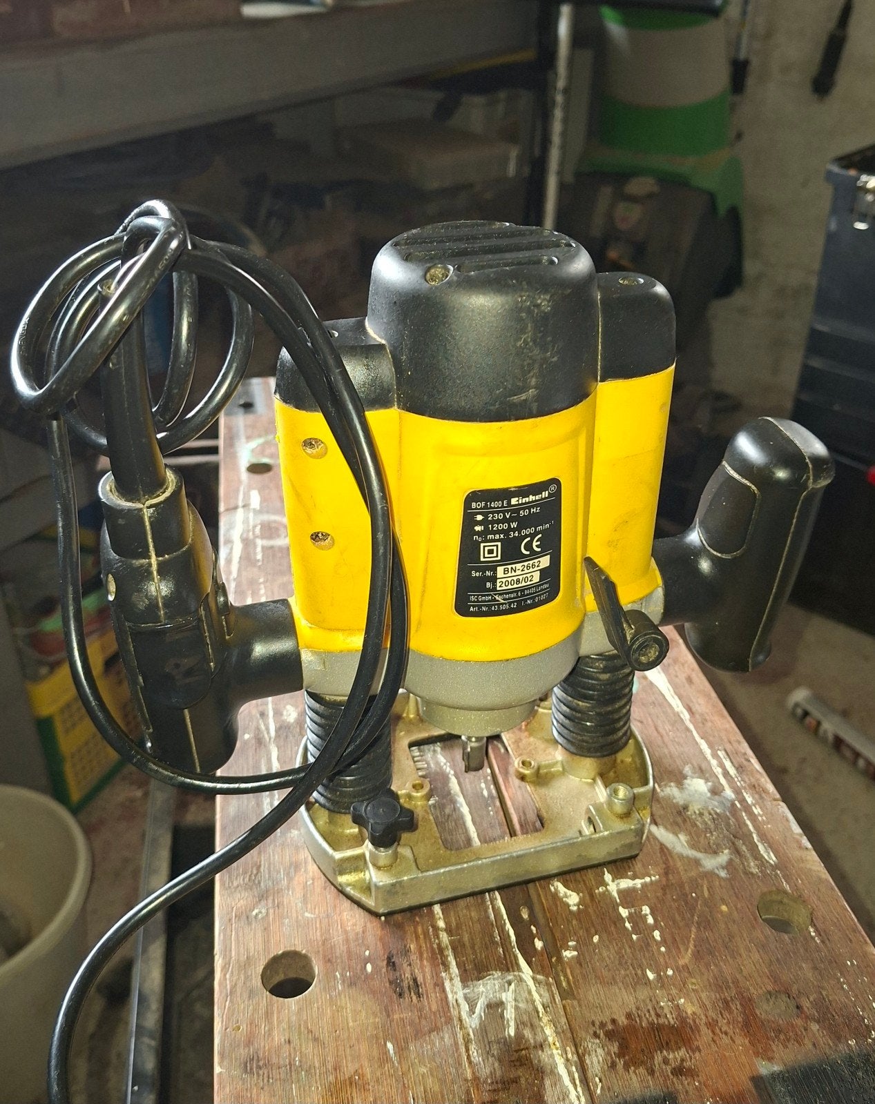 Einhell BOF 1400 E Bovenfrees 1200W, Ophalen, Gebruikt, Einhell, Bovenfrees