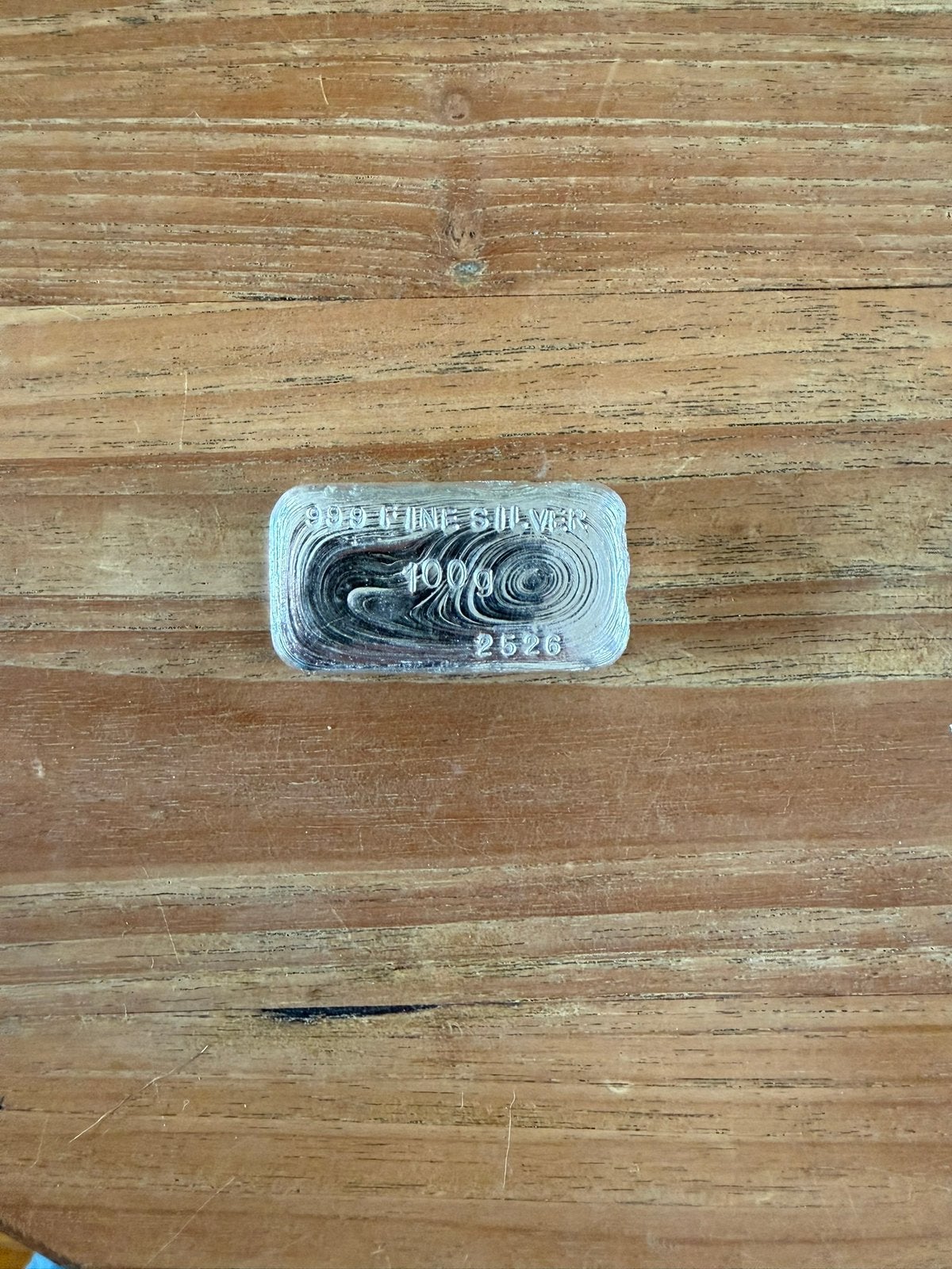 0.999 zilver 100 gram baar, Ophalen of Verzenden, Zilver