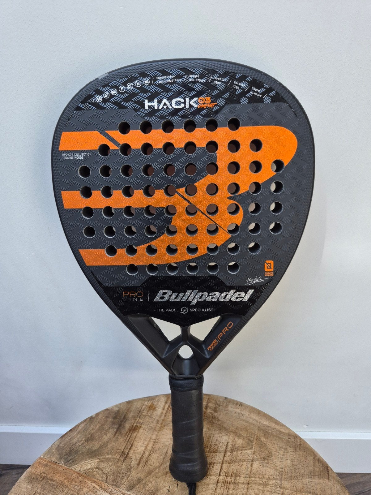 Bullpadel Hack 03 Comfort 2024 Padelracket, Sport en Fitness, Padel, Ophalen of Verzenden, Zo goed als nieuw, Padelracket