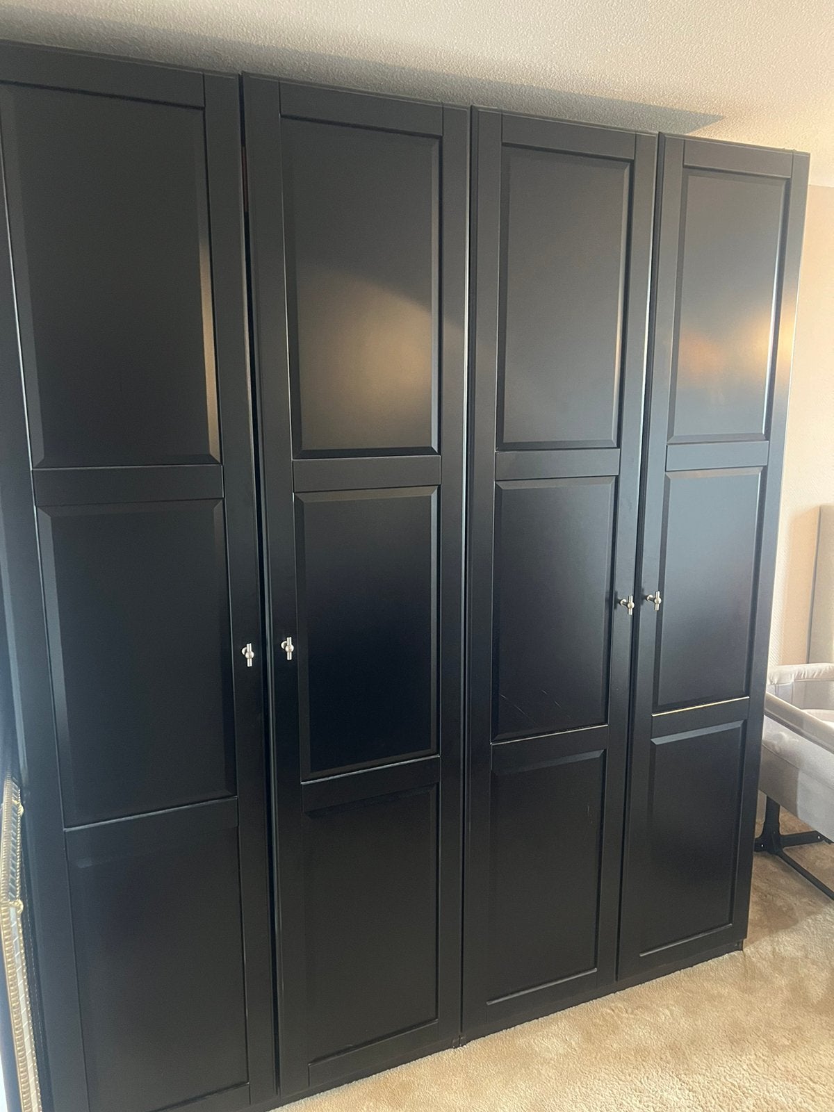 Ikea pax kast zwart, Ophalen, Zo goed als nieuw, 50 tot 75 cm, 200 cm of meer