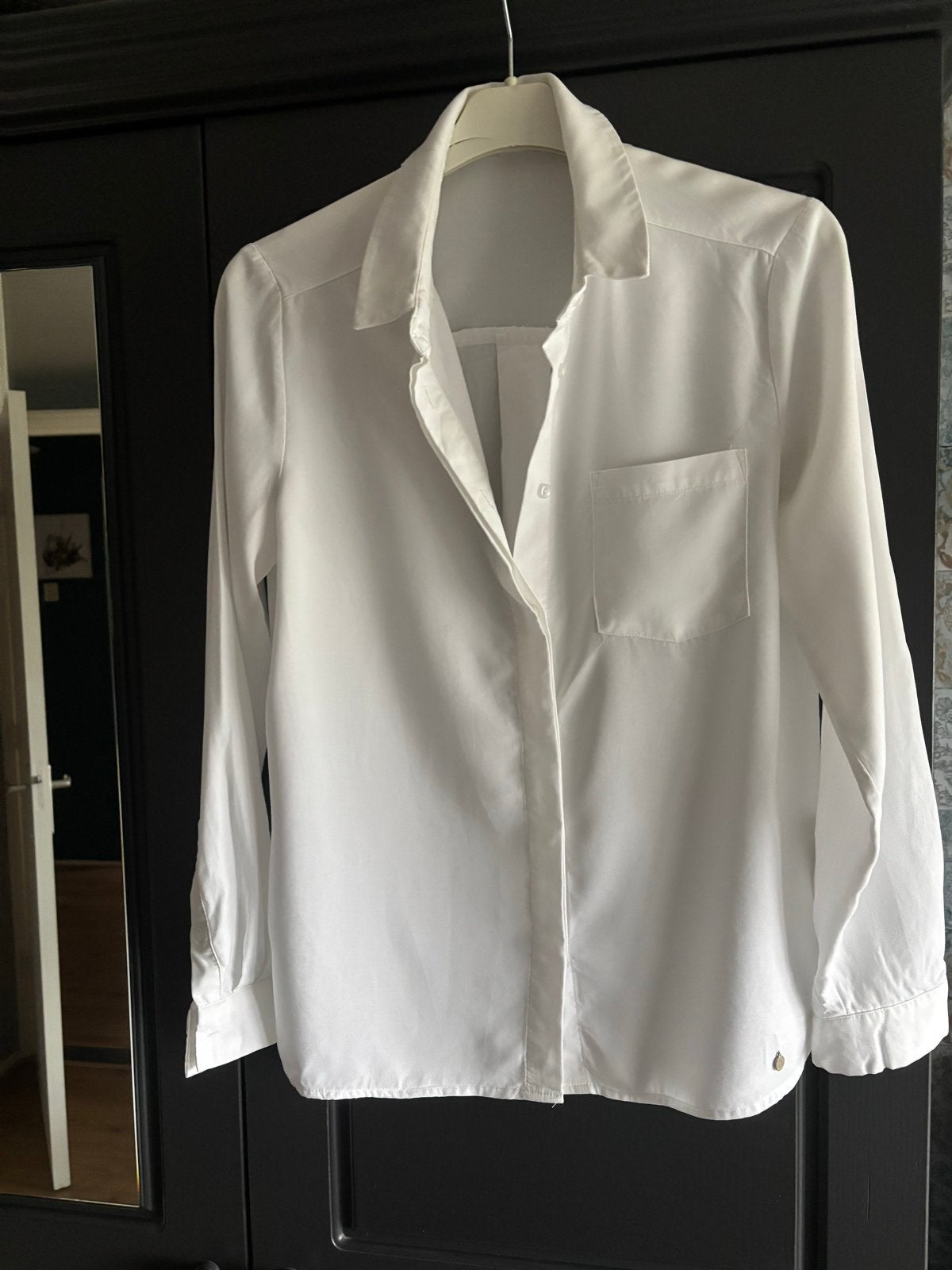 Witte blouse van ZUSSS, maat S, Ophalen of Verzenden, Zo goed als nieuw, Maat 36 (S), Wit