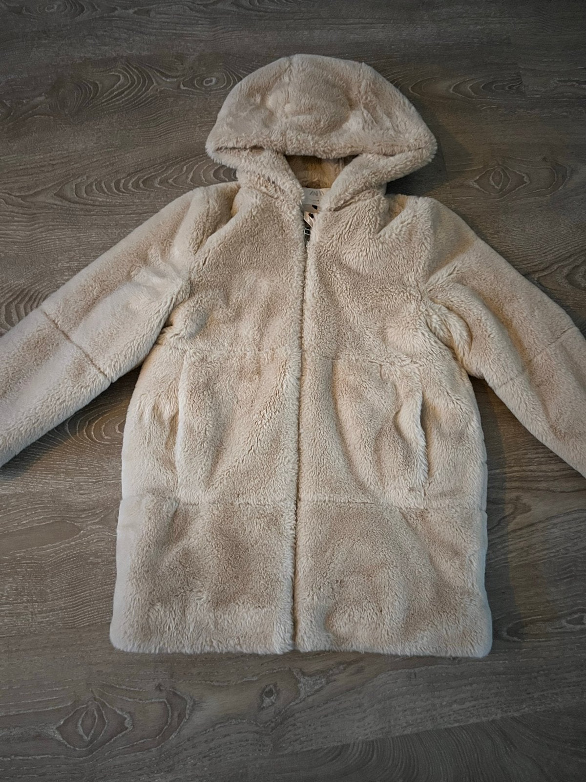 Zara Kids Faux Fur Jas Maat 152 (11-12 jaar), Ophalen of Verzenden, Zo goed als nieuw, Jongen of Meisje