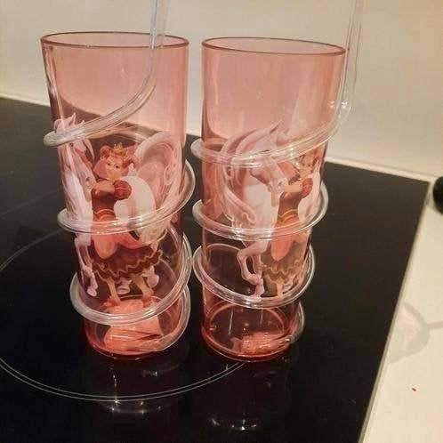 Efteling drinkbekers met rietje nieuw pardijntje, Verzenden, Nieuw