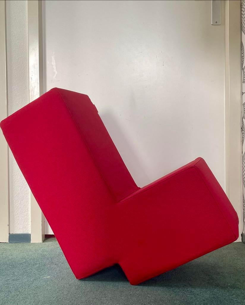 Lummel of Lümmel zitelement voor kinderen, Huis en Inrichting, Stoelen, Gebruikt, Eén, Stof, Rood, Ophalen of Verzenden