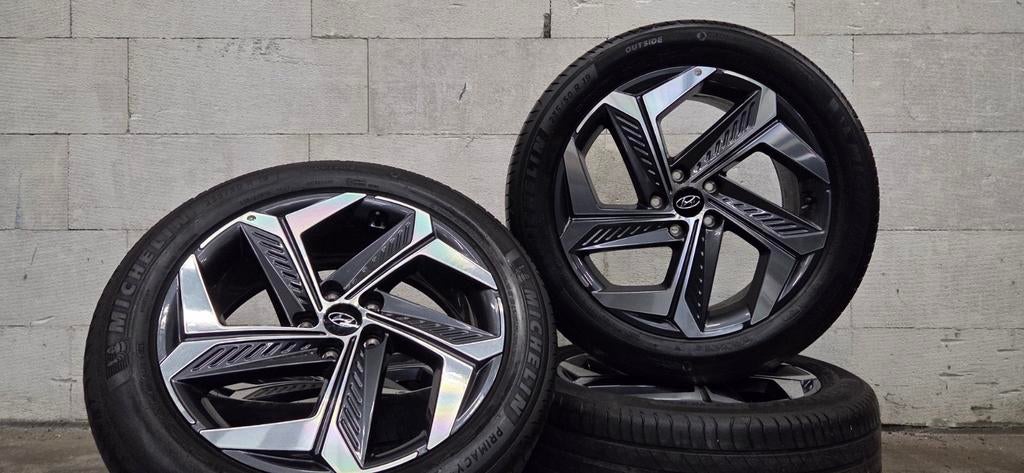 19" Hyundai Tucson N-line velgen Michelin zomerbanden TPMS, 19 inch, Gebruikt, Banden en Velgen, Ophalen of Verzenden