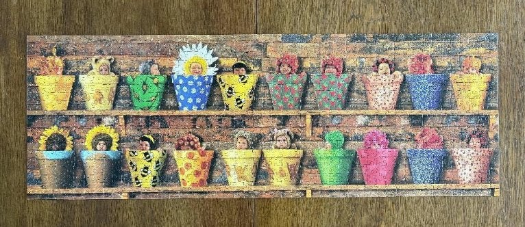 Legpuzzel, puzzel Anne Geddes; 1000 st; ontluikend voorjaar, Ophalen of Verzenden, 500 t/m 1500 stukjes, Zo goed als nieuw, Legpuzzel