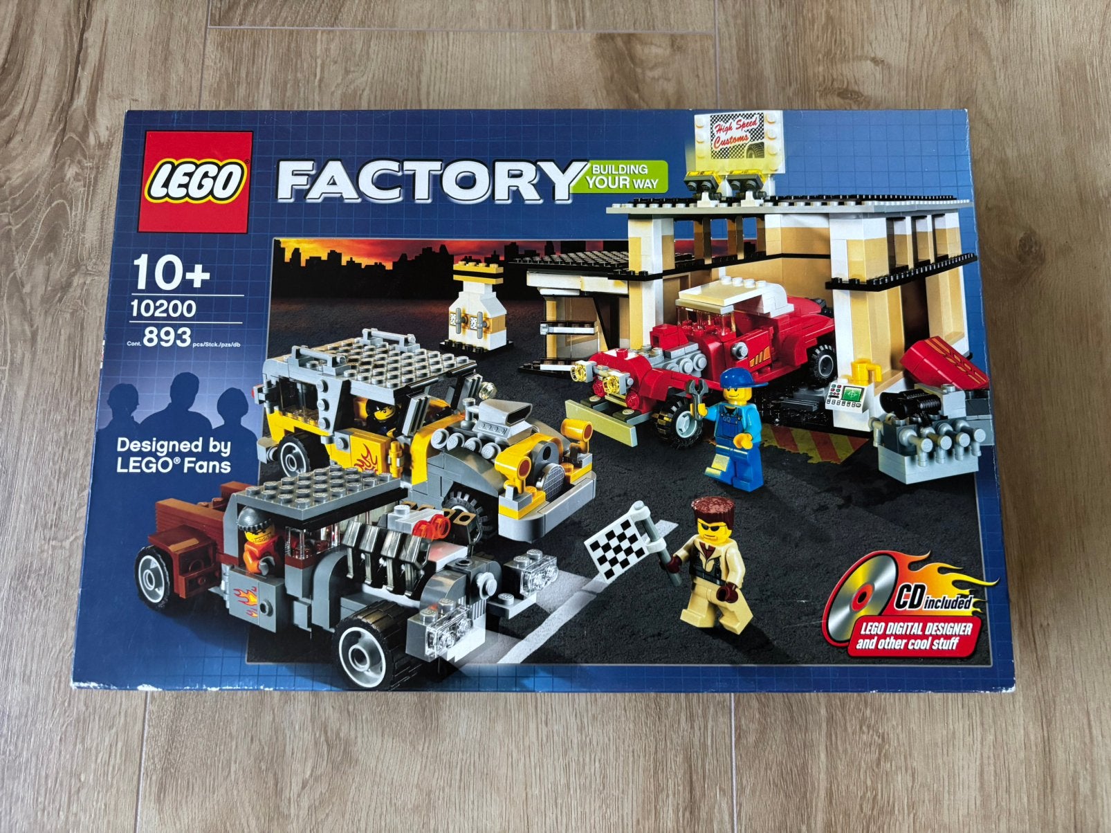 Lego 10200 Factory Custom Car Garage NIEUW zeldzaam, Lego, Nieuw, Ophalen of Verzenden, Ongeopend/sealed