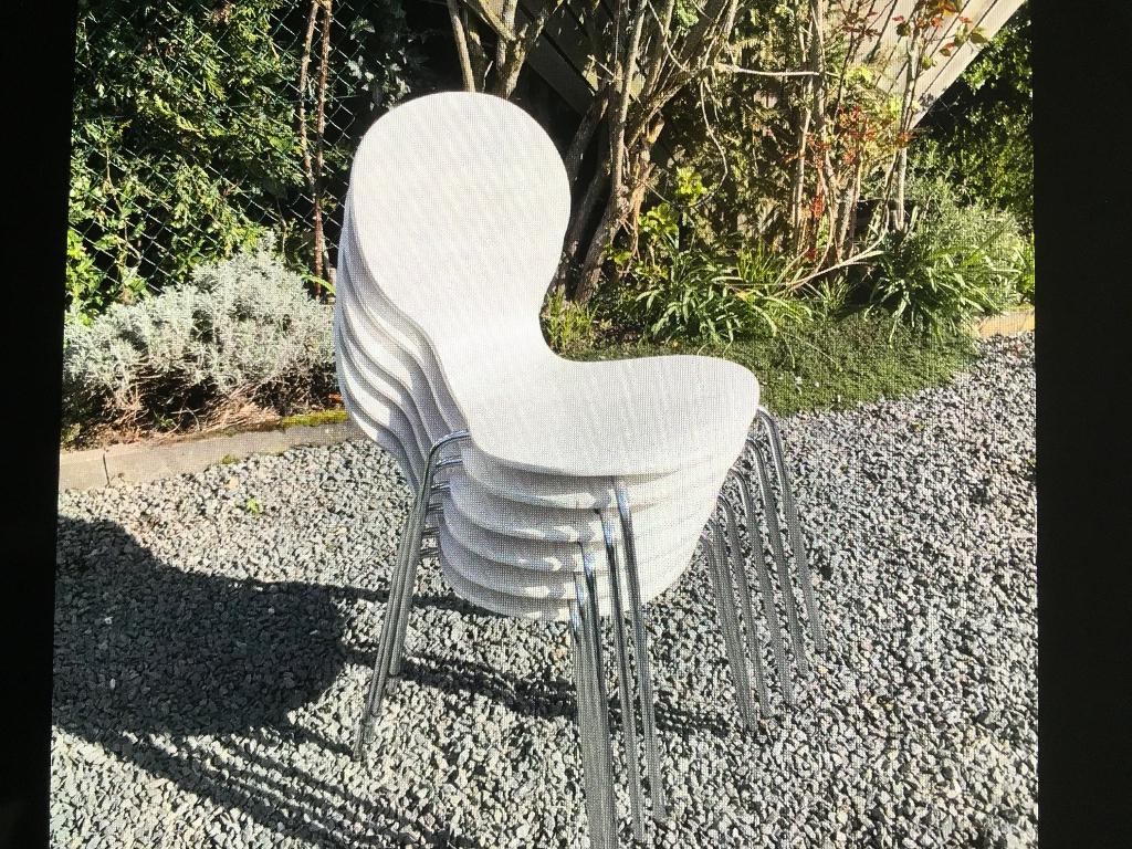 Vlinderstoelen, Ophalen, Gebruikt, Wit, Vijf, Zes of meer stoelen
