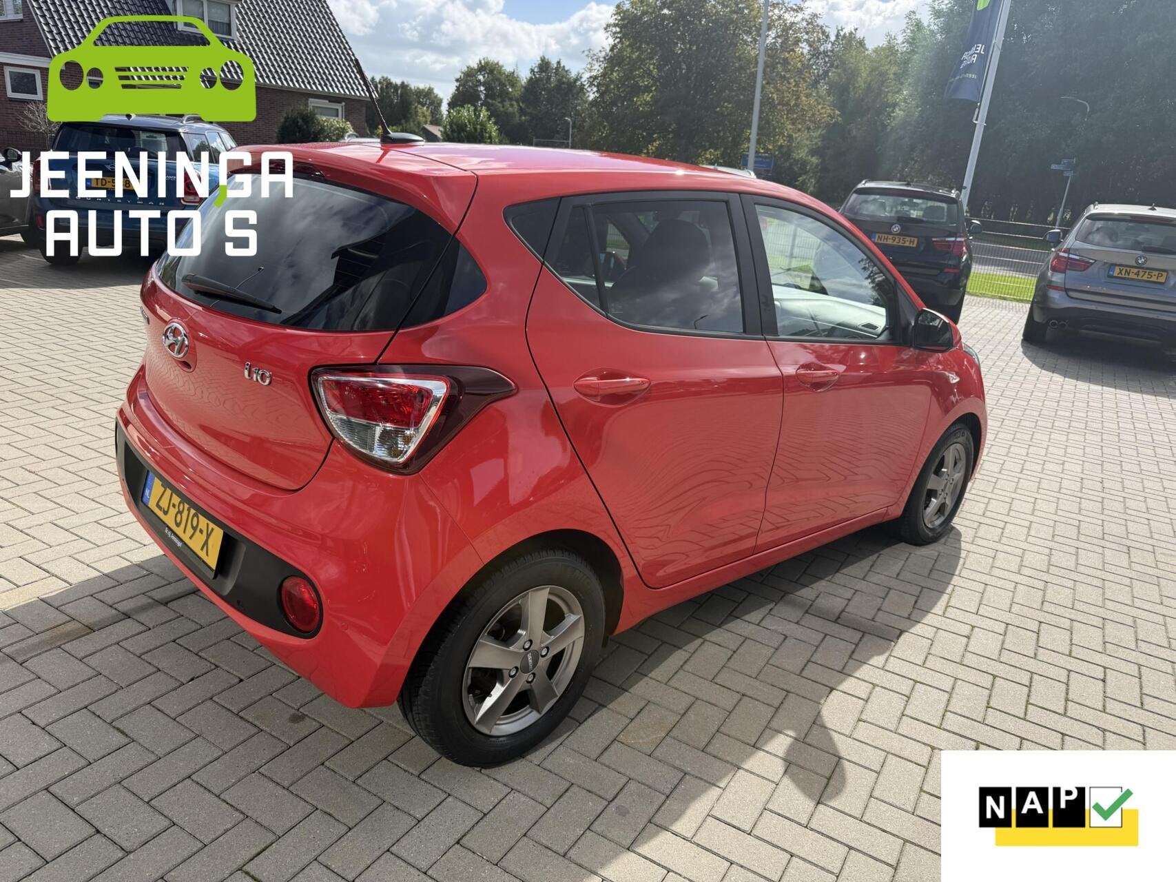 Hyundai i10 1.0i Comfort|Airco|Navi|PDC|NAP, Auto's, Stof, Gebruikt, 4 stoelen, Origineel Nederlands