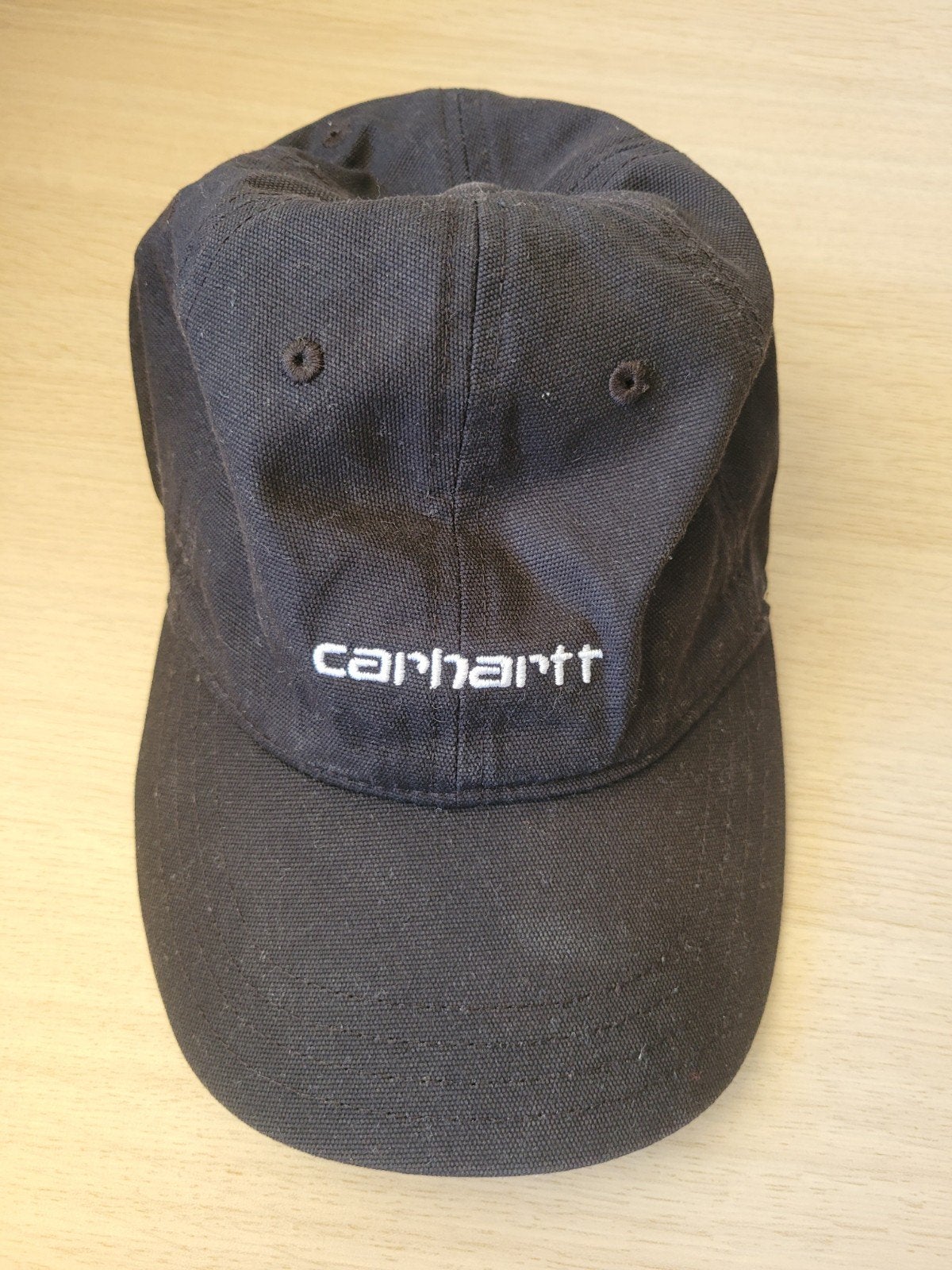 Carhartt Canvas Script Cap Zwart - One Size Fits All, Carhartt, Pet, Gedragen, One size fits all