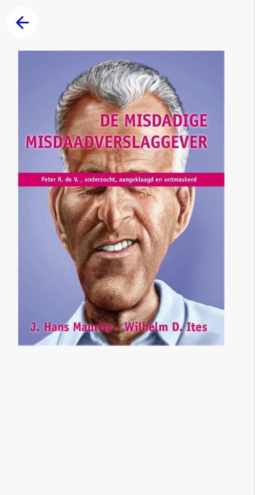 Gezocht Het boek De Misdadige Misdaadverslaggever, Ophalen of Verzenden