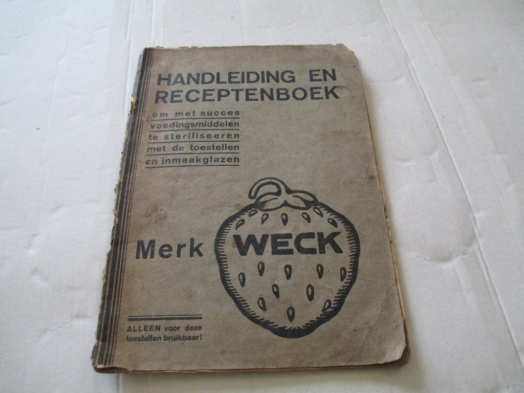 handleiding en receptenboek merk weck, Ophalen of Verzenden, Gelezen