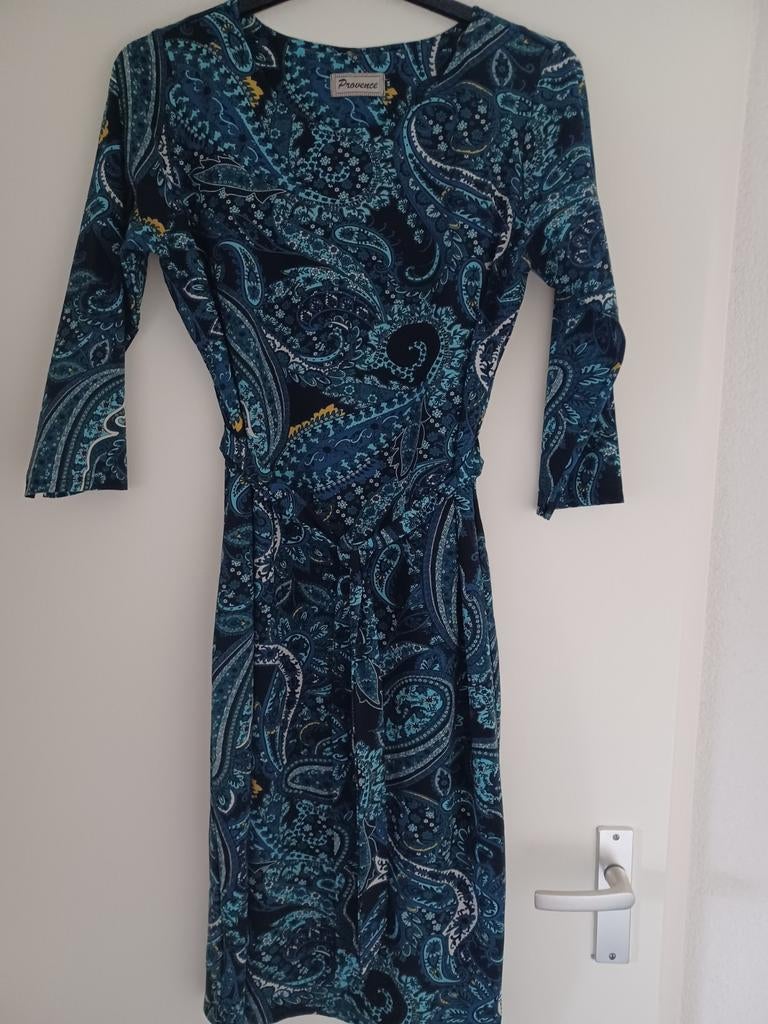 Mooie jurk maat 44, Provence, Blauw, Maat 42/44 (L), Ophalen of Verzenden, Zo goed als nieuw