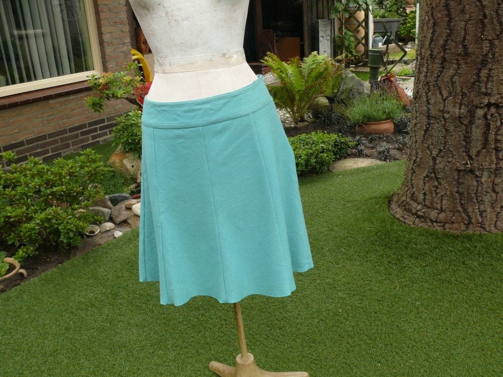 Vanilia rok maat 42 als nieuw 80% wol, Blauw, Vanilia, Maat 42/44 (L), Ophalen of Verzenden