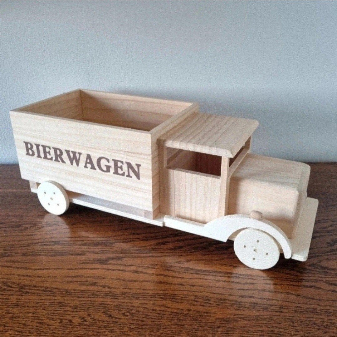 Bier vrachtwagen bierwagen hout, Ophalen of Verzenden