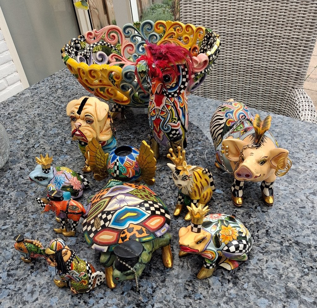 tom drags, Meerkleurig, Verzenden, Beeld, Handgemaakt