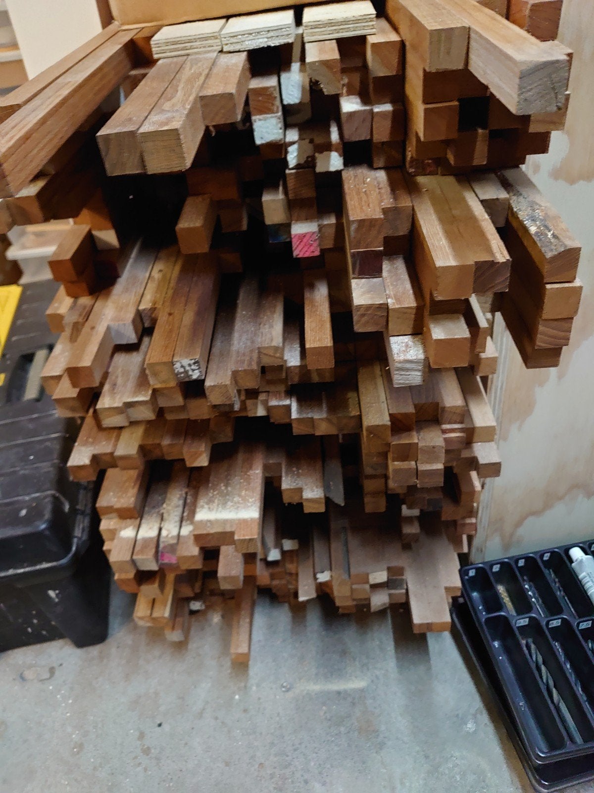 Teak latten. 20x20, Ophalen, Minder dan 25 mm, Overige typen, Nieuw