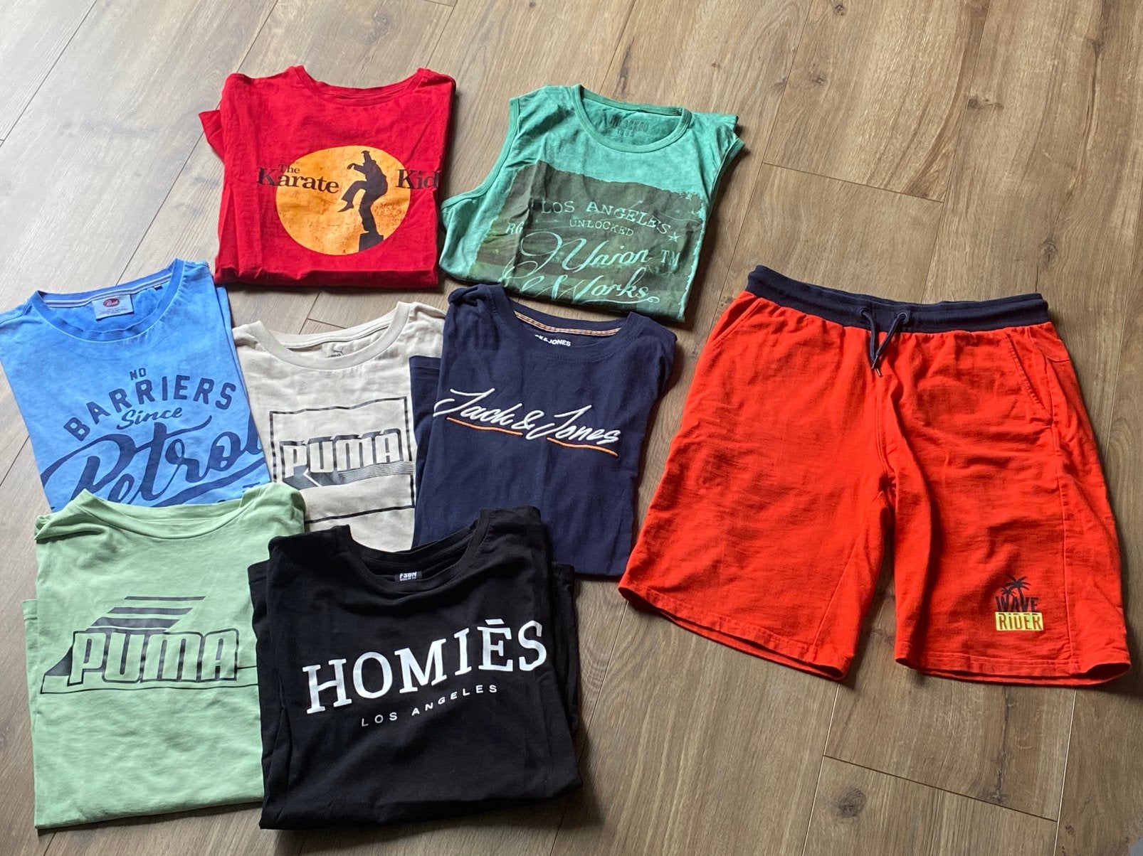 Shirts korte mouwen hempje, kort broekje Mt 176 tot maat M, Ophalen of Verzenden, Zo goed als nieuw, Maat 176