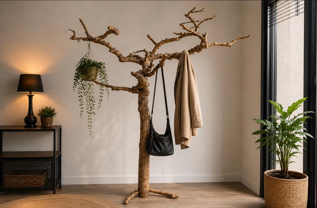 Decoratieve boomstam 2,5m hoog - Uniek en sfeervol, Ophalen, Gebruikt, Landelijk, Natuurlijk materiaal