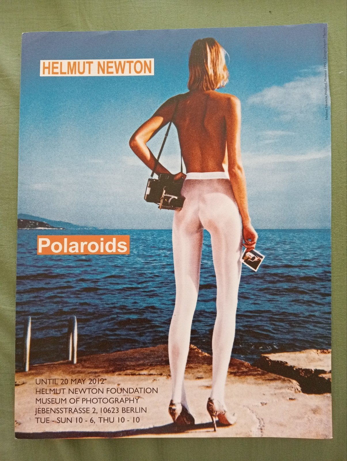 Helmut Newton Polaroids Tentoonstellingsaffiche, Ophalen of Verzenden