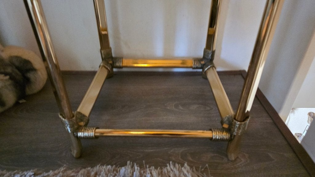 Foto 6 van Bijzettafel/Etagiere🦚Goud Vintage🦚24 krt Verguld