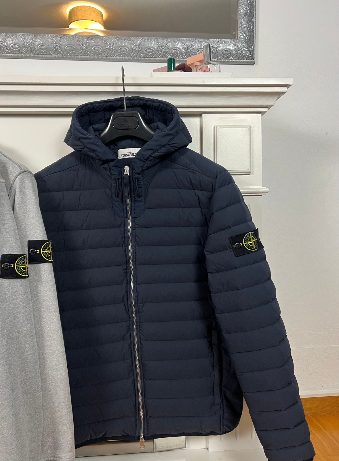 Stone Island | Loom Woven Down TC | Blue Marine | Size M, Kleding | Heren, Jassen | Winter, Ophalen of Verzenden, Zo goed als nieuw