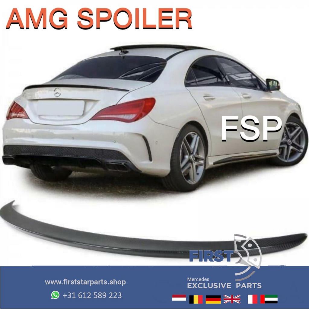 W117 C117 CLA AMG KOFFERBAK SPOILER ZWART 2013-2018 ACHTERBA