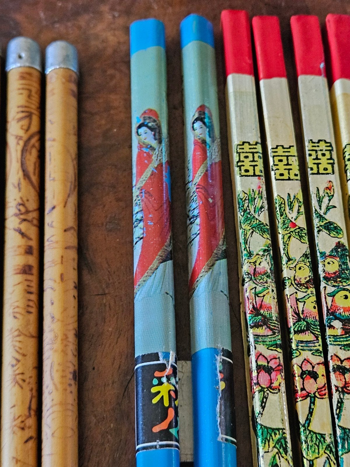 Vintage Eetstokjes Set - Diverse Ontwerpen, Ophalen of Verzenden
