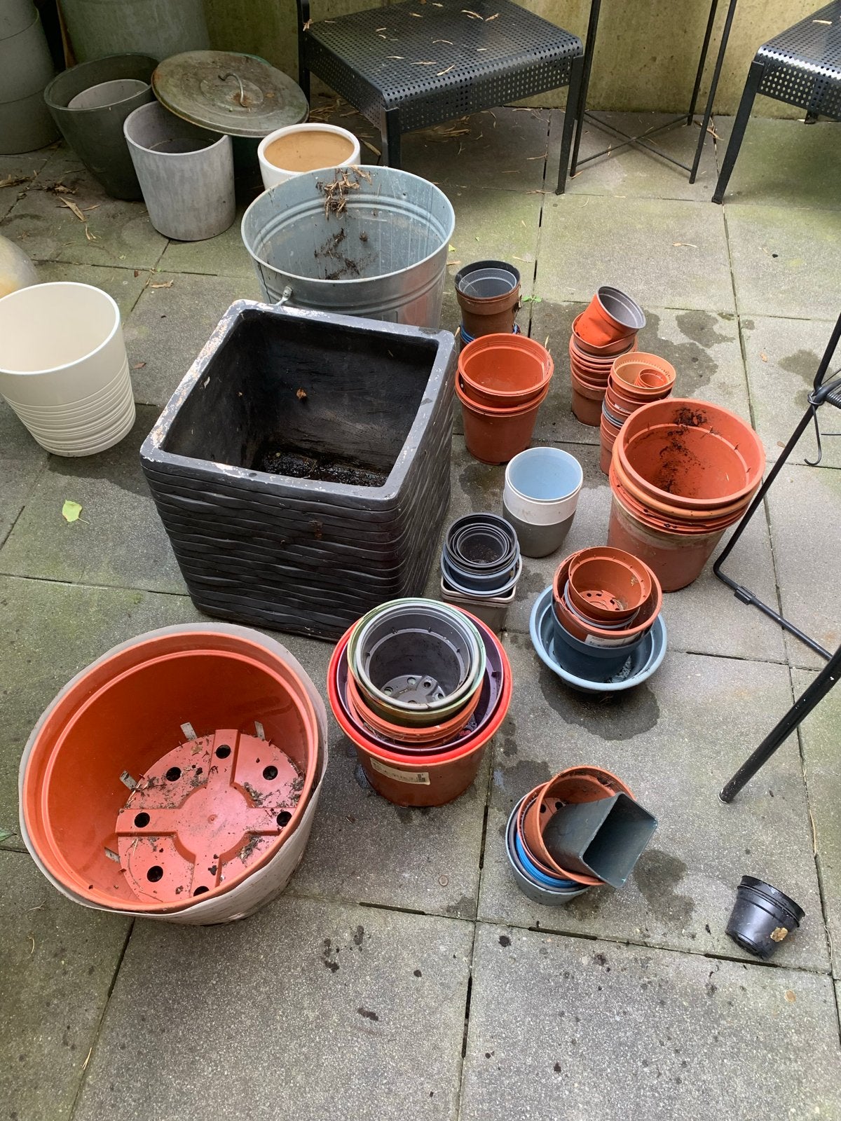 Diverse kweekpotten  - Gratis!, Ophalen, Kunststof, Gebruikt, 40 cm of meer