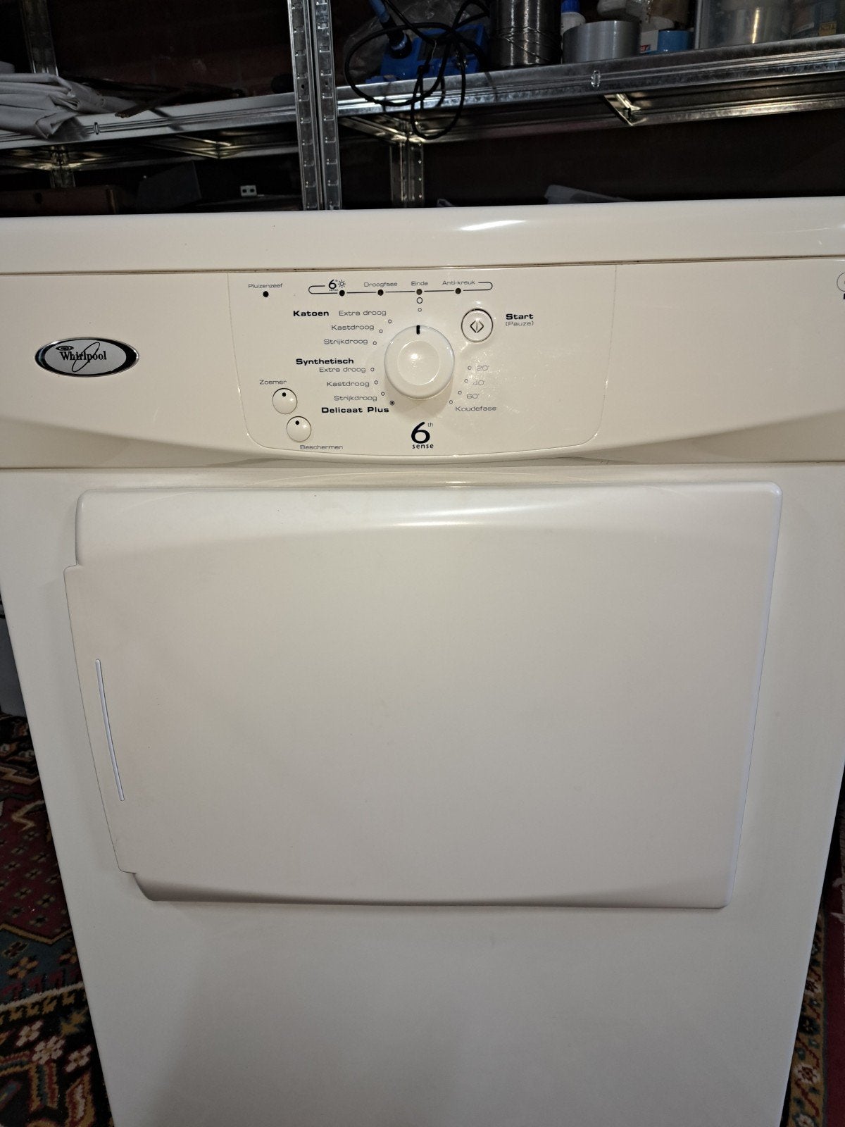 whirlpool luchtdroger, Witgoed en Apparatuur, Wasdrogers, Ophalen, Gebruikt, Luchtafvoer, 85 tot 90 cm