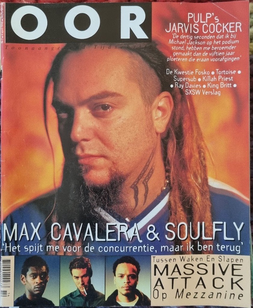 OOR 7-1998 Max Cavalera Soulfly Supersub Hives Pulp Gorefest, Boeken, Tijdschriften en Kranten, Ophalen of Verzenden, Zo goed als nieuw